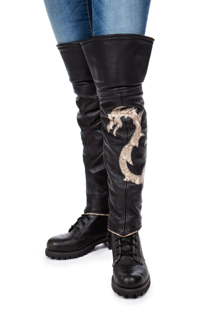 lace up half chaps