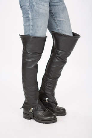 lace up half chaps
