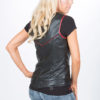 Scoop Neck Leather Vest