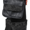 Leather & Lace Riding Purse in black
