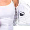Women's White Leather Vest