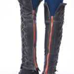 lace up half chaps